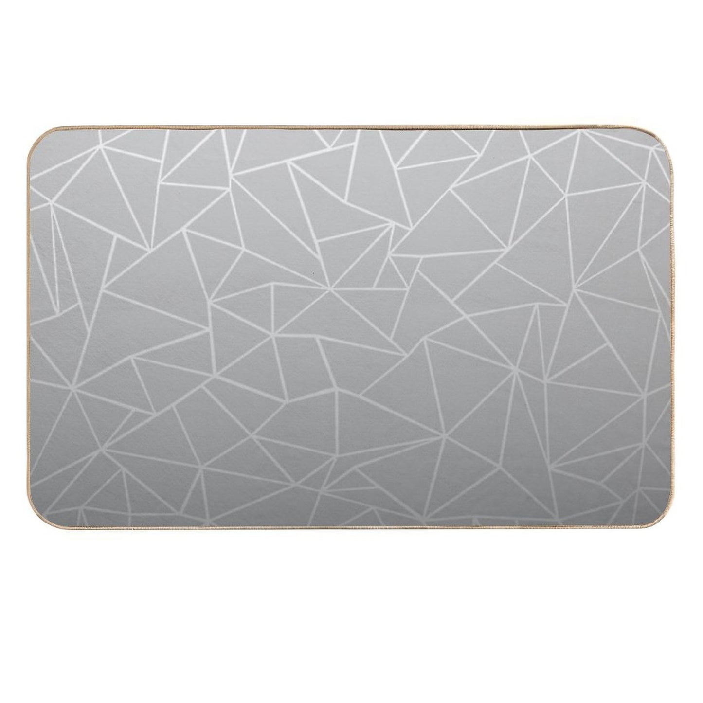 Abstract Ombre White  Slip-Resistant Bath Mat