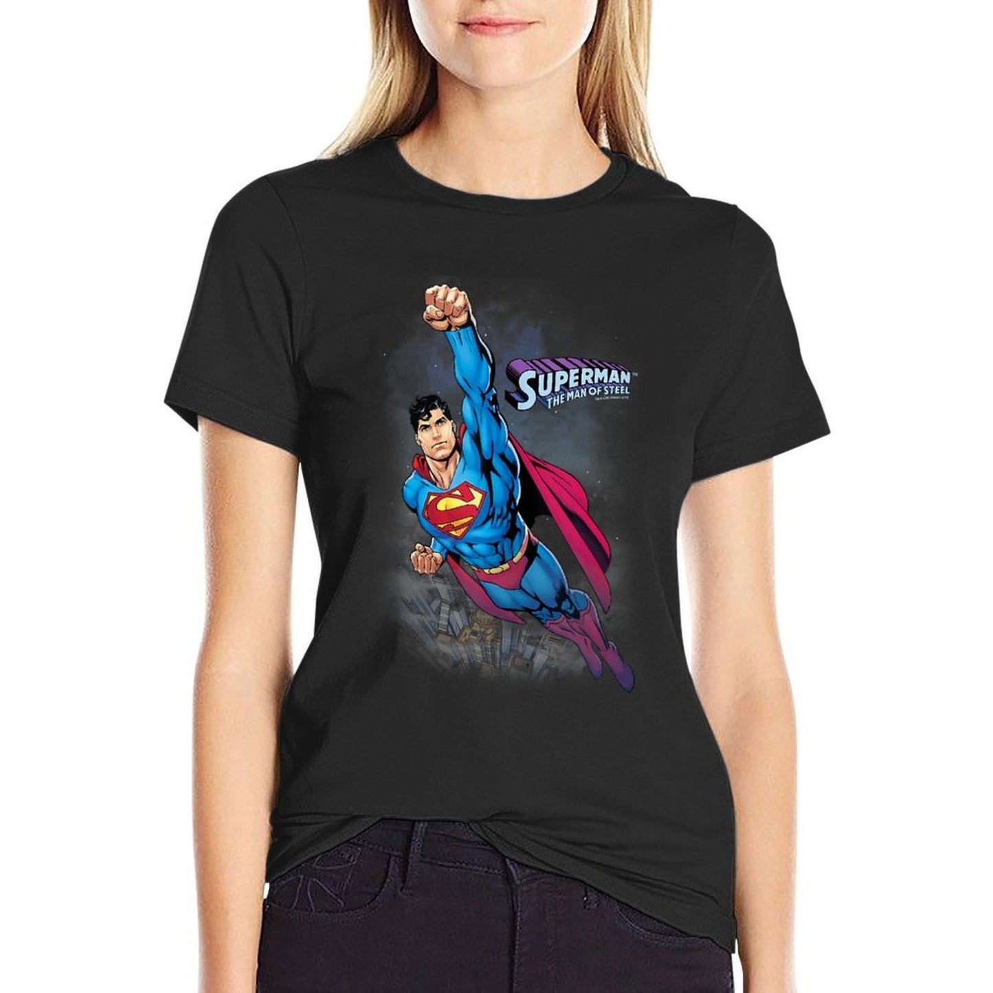 Superman Twilight Flight  Soft T-Shirt