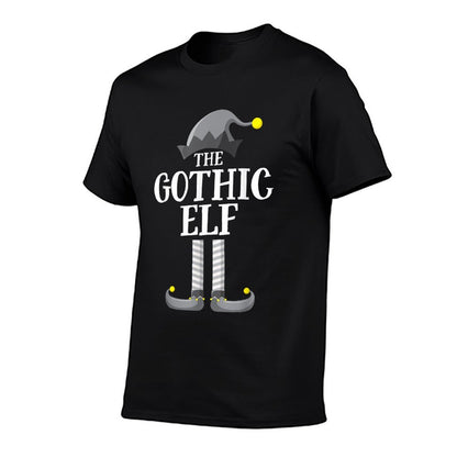Gothic Black Elf Matching Family Group Christmas Party PJ  Moisture-wicking T-Shirt