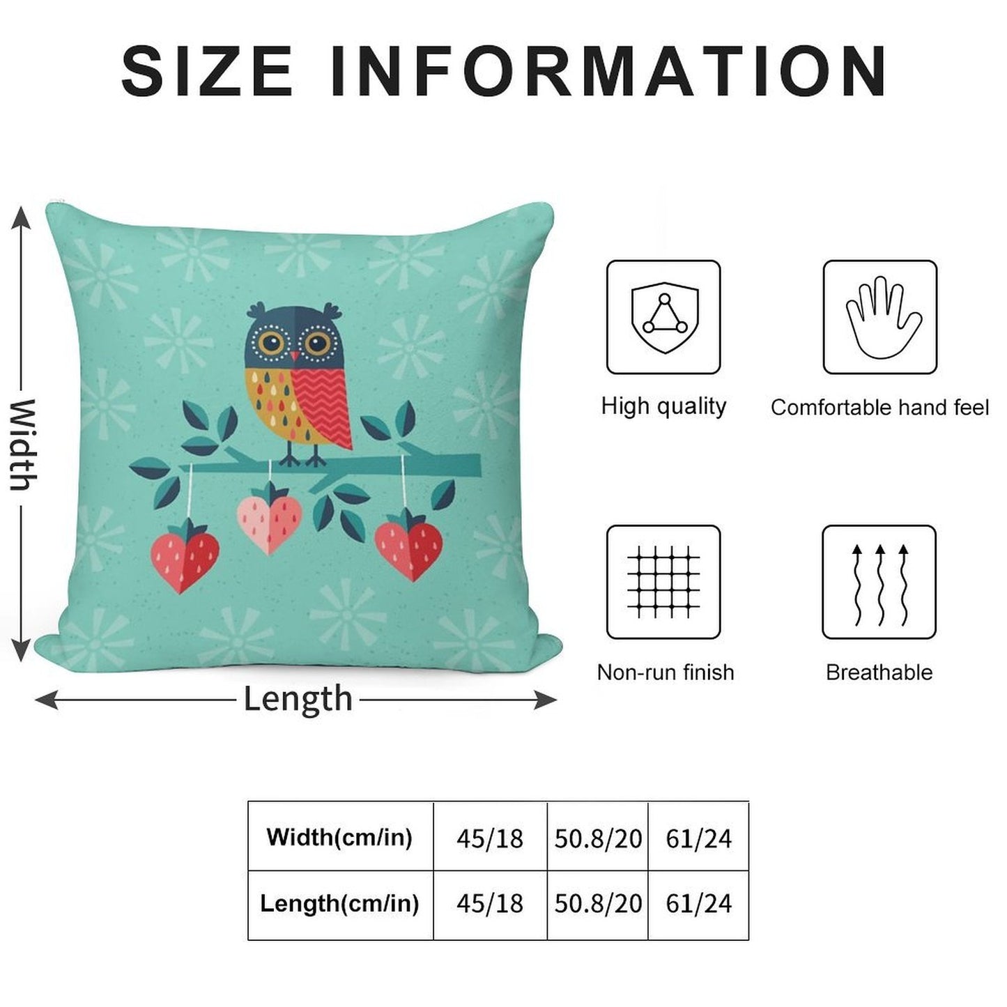 Owl Always Love You Soft Easy Maintenance Throw Pillow