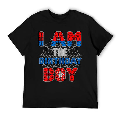 Spider Web Birthday Party I'm The Birthday Boy Trendy Pattern T-Shirt