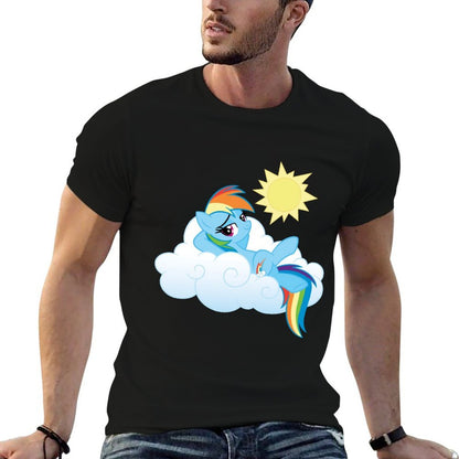 My Little Pony Rainbow Dash Fluffy Cloud  Odor-resistant T-Shirt