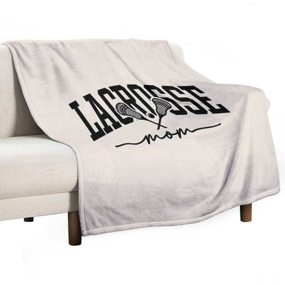 Lacrosse Mom  Sports Mom Durable Throw Blanket