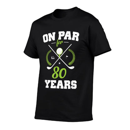 80 Years Old Happy 80th Birthday for Golfers  Tagless Design T-Shirt