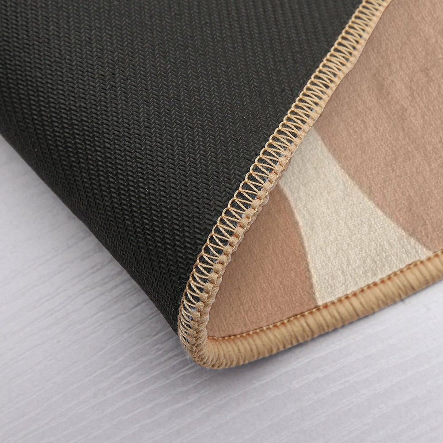 Minimal Modern  Abstract Shapes Pastel Pink  Stone Pattern  Eco-Friendly Bath Mat