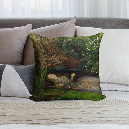 Ophelia - John Everett Millais Soft Style Accent Throw Pillow