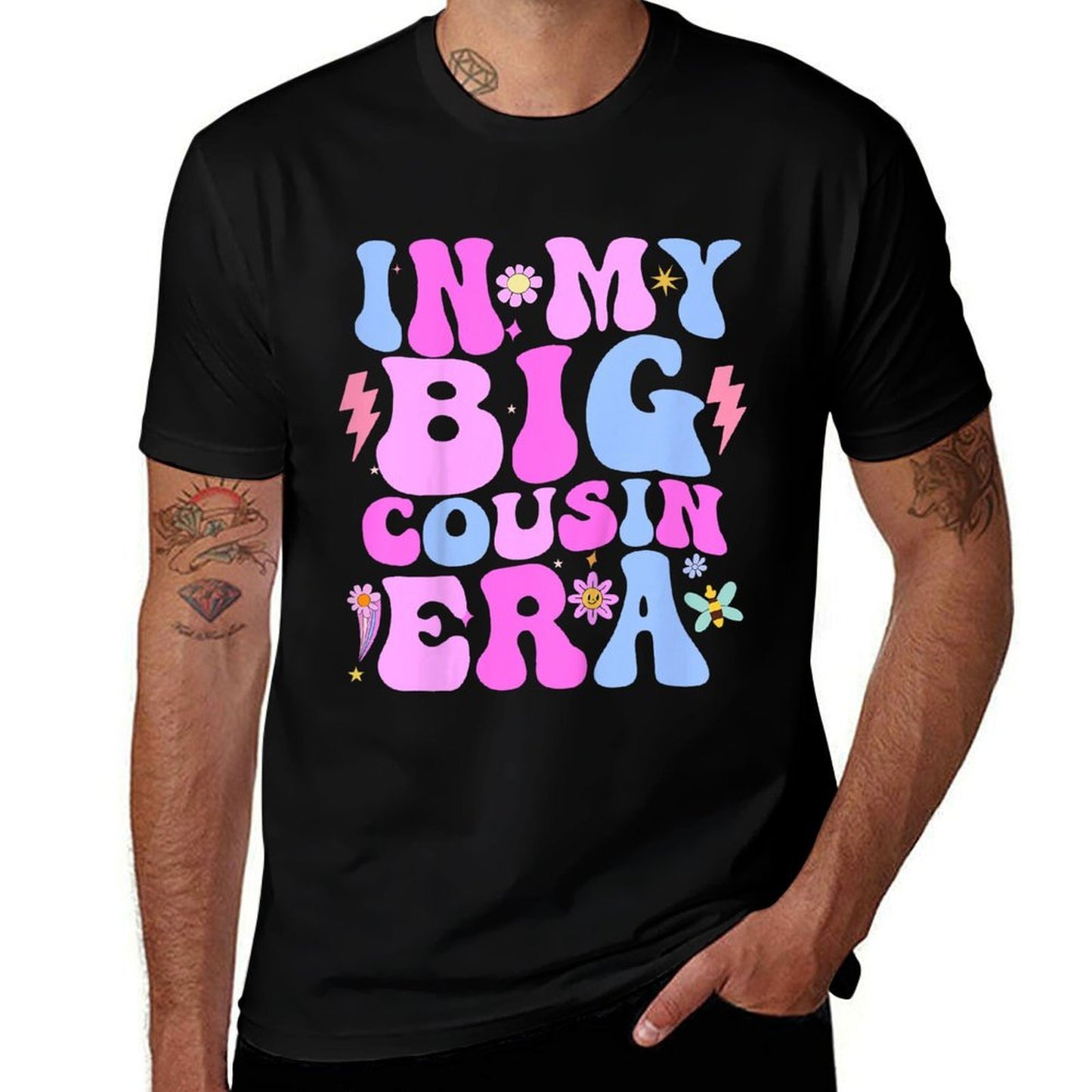 Kids In My Cousin Era Cousins Toddler Boys Kids Girls  Heathered Texture T-Shirt