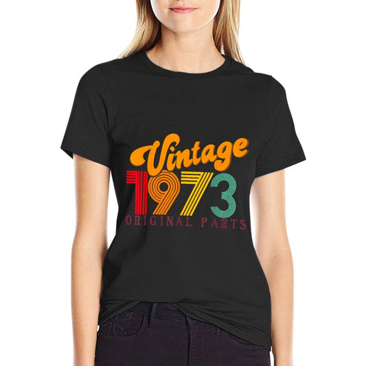 Vintage 1973 for Women Men 50th Birthday Funny Gifts Retro  Graphic-printed T-Shirt