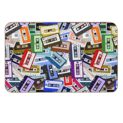 Retro Music  Toxin-Free Bath Mat
