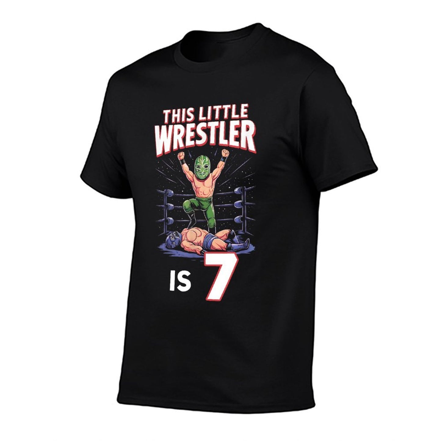 7th Wrestling Birthday Party This Little Wrestler Is 7  Breathable T-Shirt