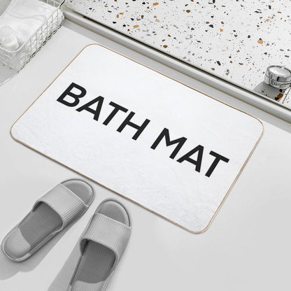 Self Aware Humorous Bath Mat That Teaches You English  Slip-Resistant Bath Mat
