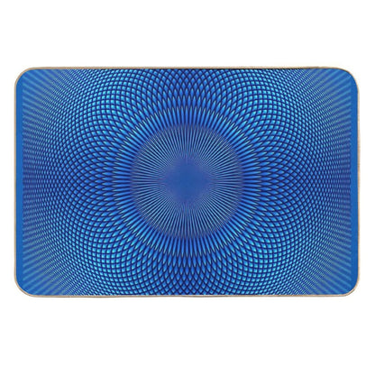 Optical Illusion Blue Face Mask, Shower Curtains, Shirts & More  Multi-Purpose Bath Mat
