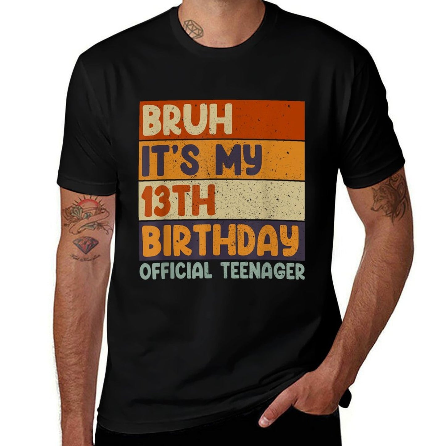 Bruh It's My 13th Birthday 13 Year Old Officialnager  Quick-drying T-Shirt