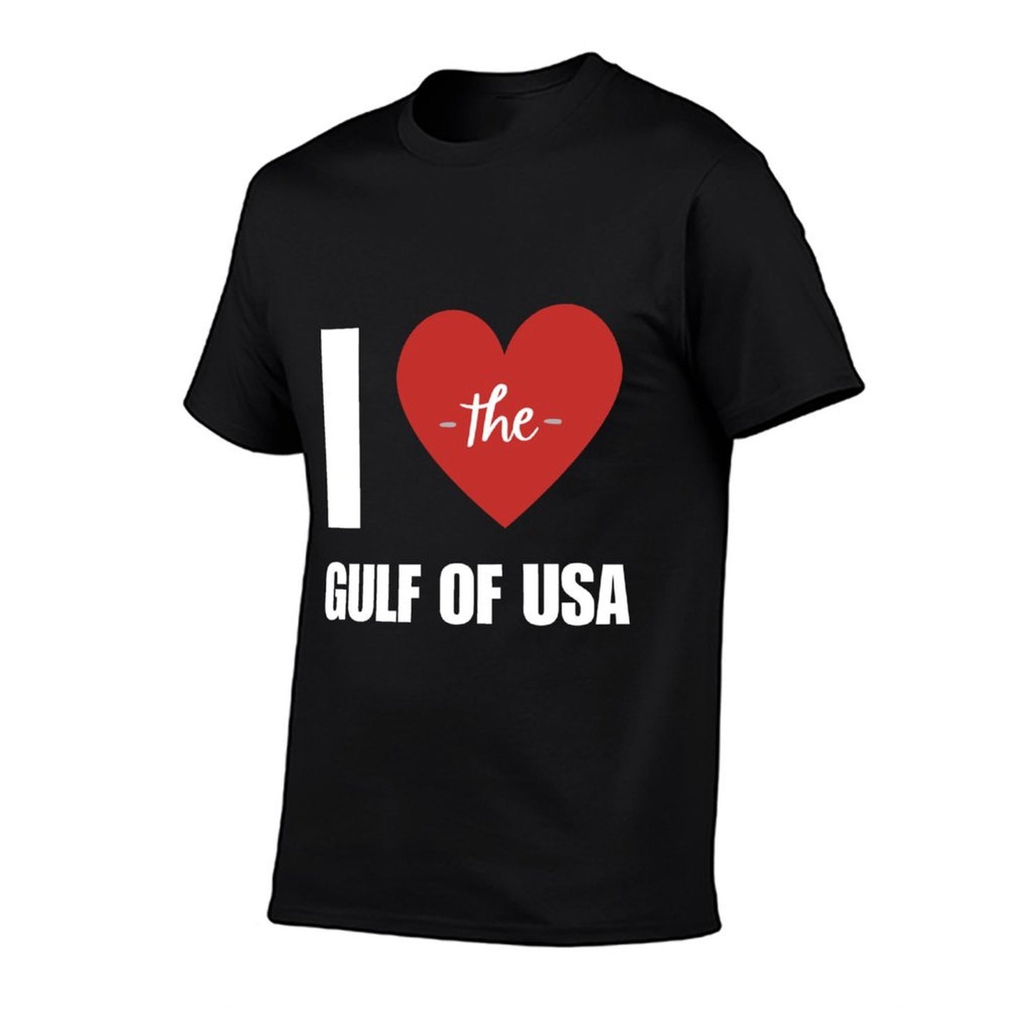 I Love America Gulf of Mexico President Trump Gulf of USA  Rolled Sleeves T-Shirt