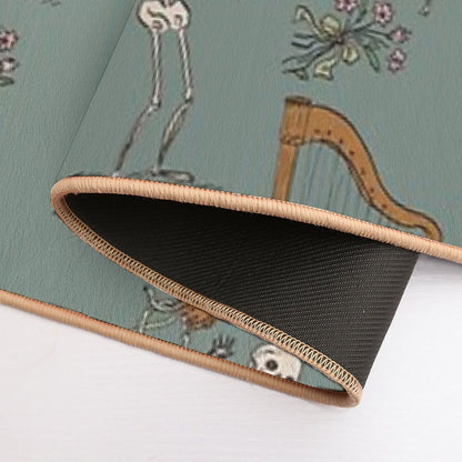 Skeleton Orchestra  Rapid-Drying Bath Mat