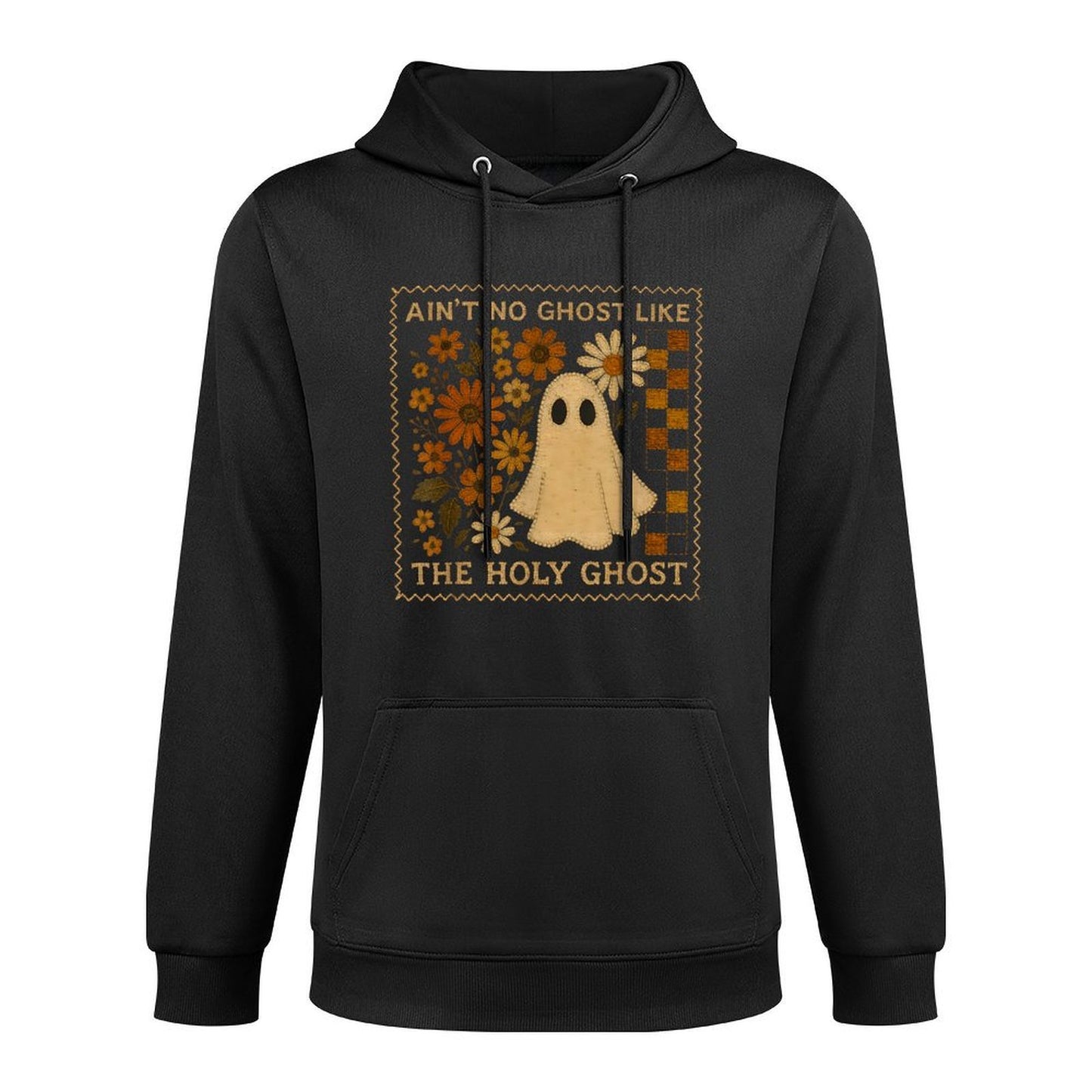 Holy Ghost Funny Fall Floral Retro Christian Faith Humor Easy Care Hoodie