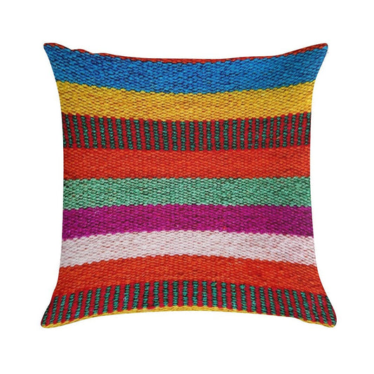 Peruvian Stripes Soft Durable Construction Throw Pillow
