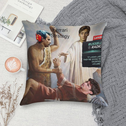 They're Going to Sacrifice Leclerc Soft Easy Maintenance Throw Pillow