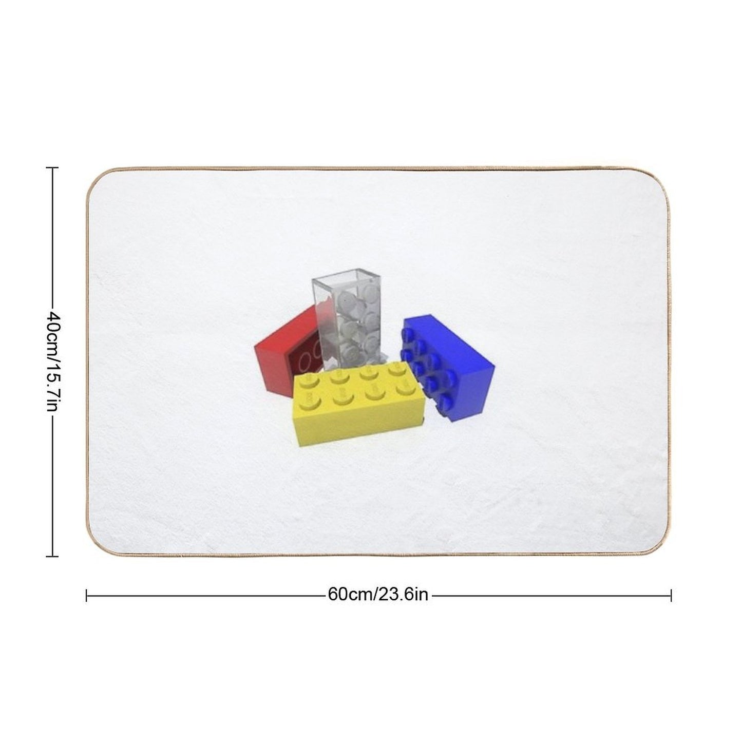 Building Blocks  Dirt-Trapping Bath Mat