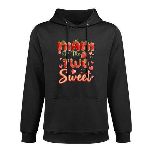 MAM Of The Two Sweet Second Birthday Girl Strawberry Customizable Surface Hoodie
