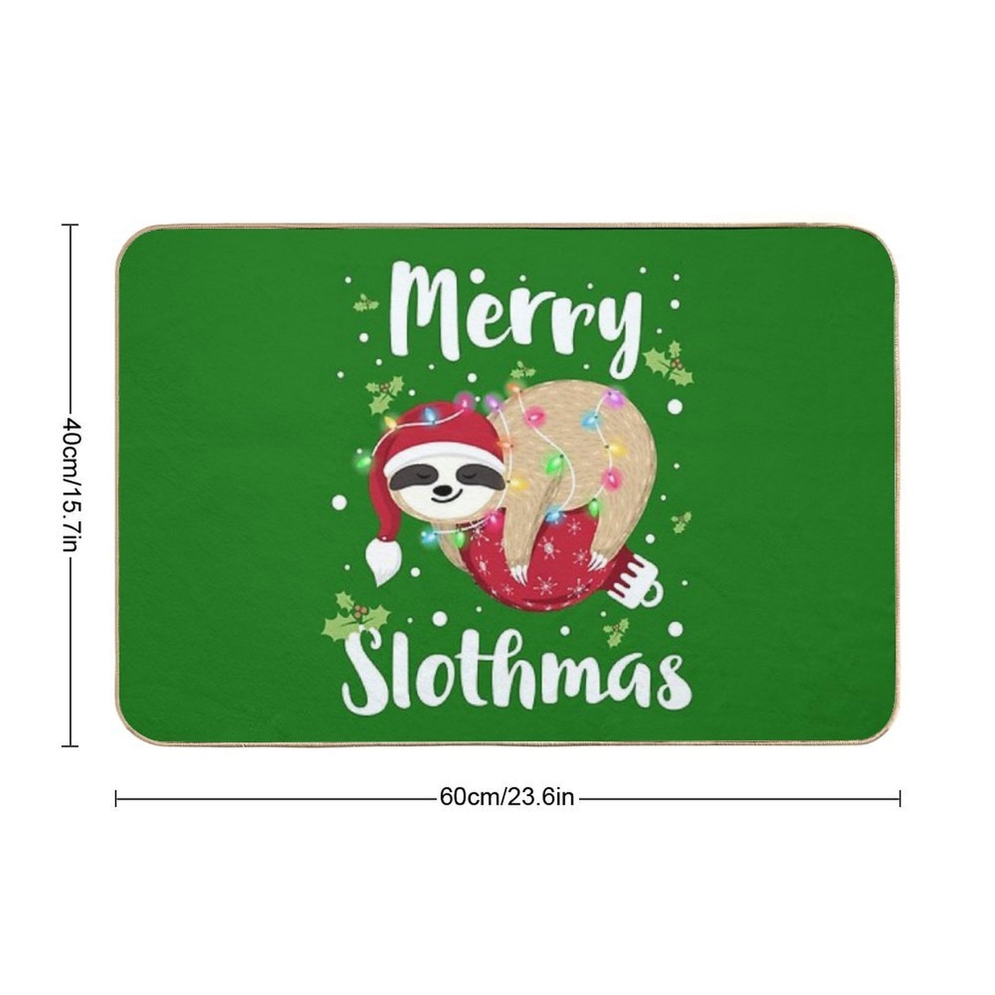 Family Christmas Pajamas, Christmas Pajamas, Matching Family Christmas Pajamas, Family Christmas Shirts, Sloth Christmas Shirt,  High-Traffic Bath Mat