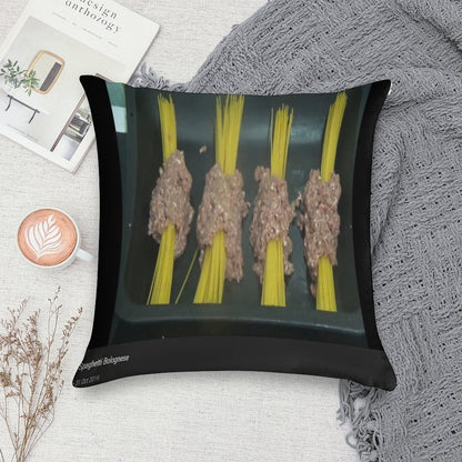 A Different Spaghetti Bolognese - Kay's Cooking Soft Durable Construction Throw Pillow