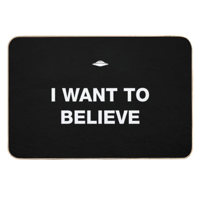 I Want to Believe  Fade-Resistant Bath Mat