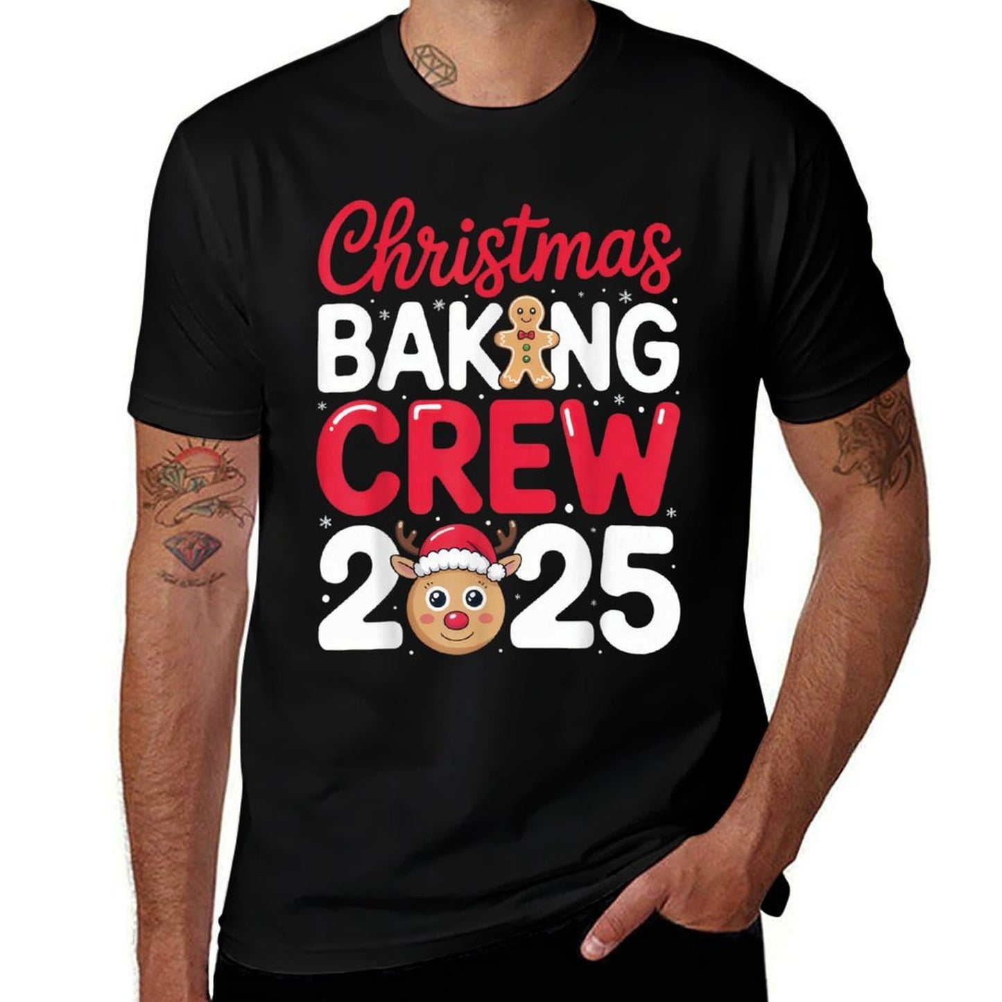 Christmas Baking Crew 2025 for Family Bakers Holiday Fun  Soft T-Shirt