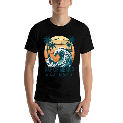 Gulf of Mexico Forever Retro Vintage Beach Mens Women Comfortable T-Shirt
