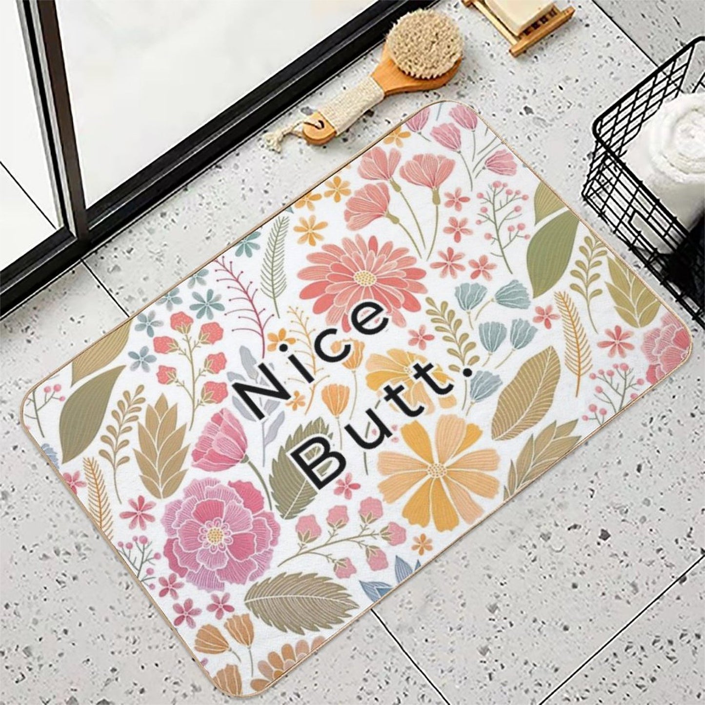 Nice Butt.  Versatile Bath Mat