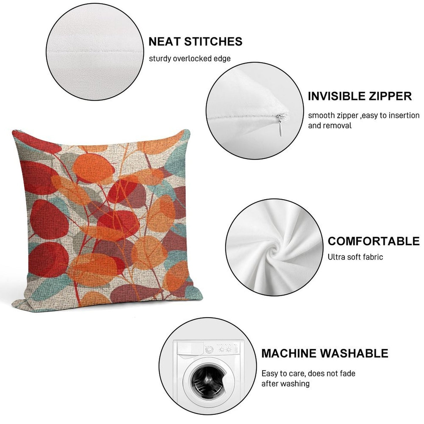 Lunaria Soft Washable Throw Pillow