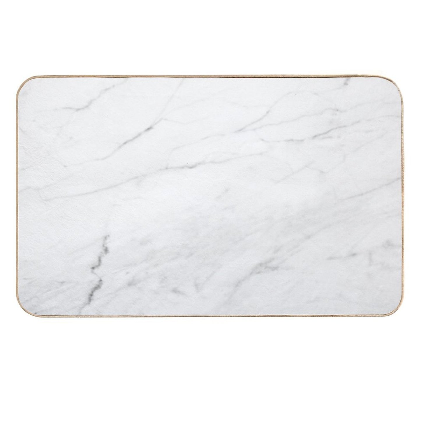 White Marble Durable Bath Mat