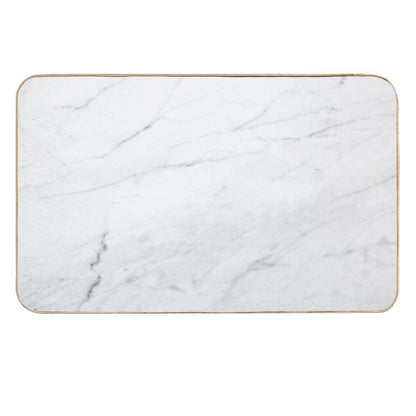 White Marble Durable Bath Mat