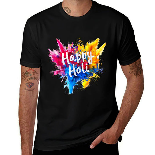 Happy Holi For Women Men Kids Color India Hindu Gifts  Relaxed-fit T-Shirt