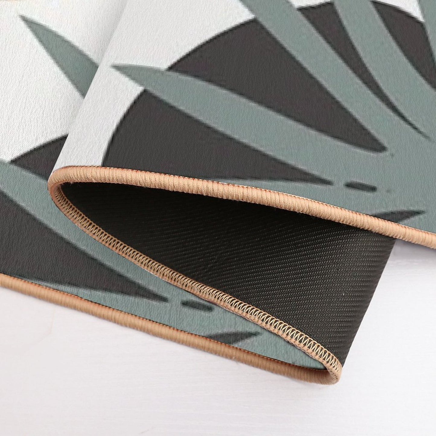 Abstract Modern Leaves  Non-Slip Bath Mat