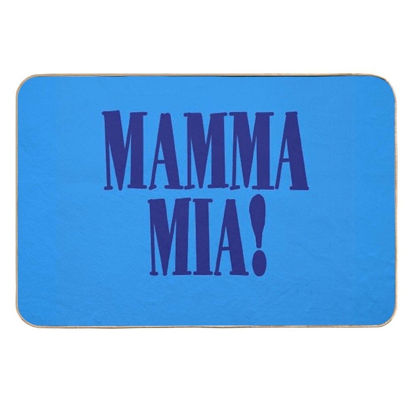 Mamma Mia Sticker  Slip-Resistant Bath Mat