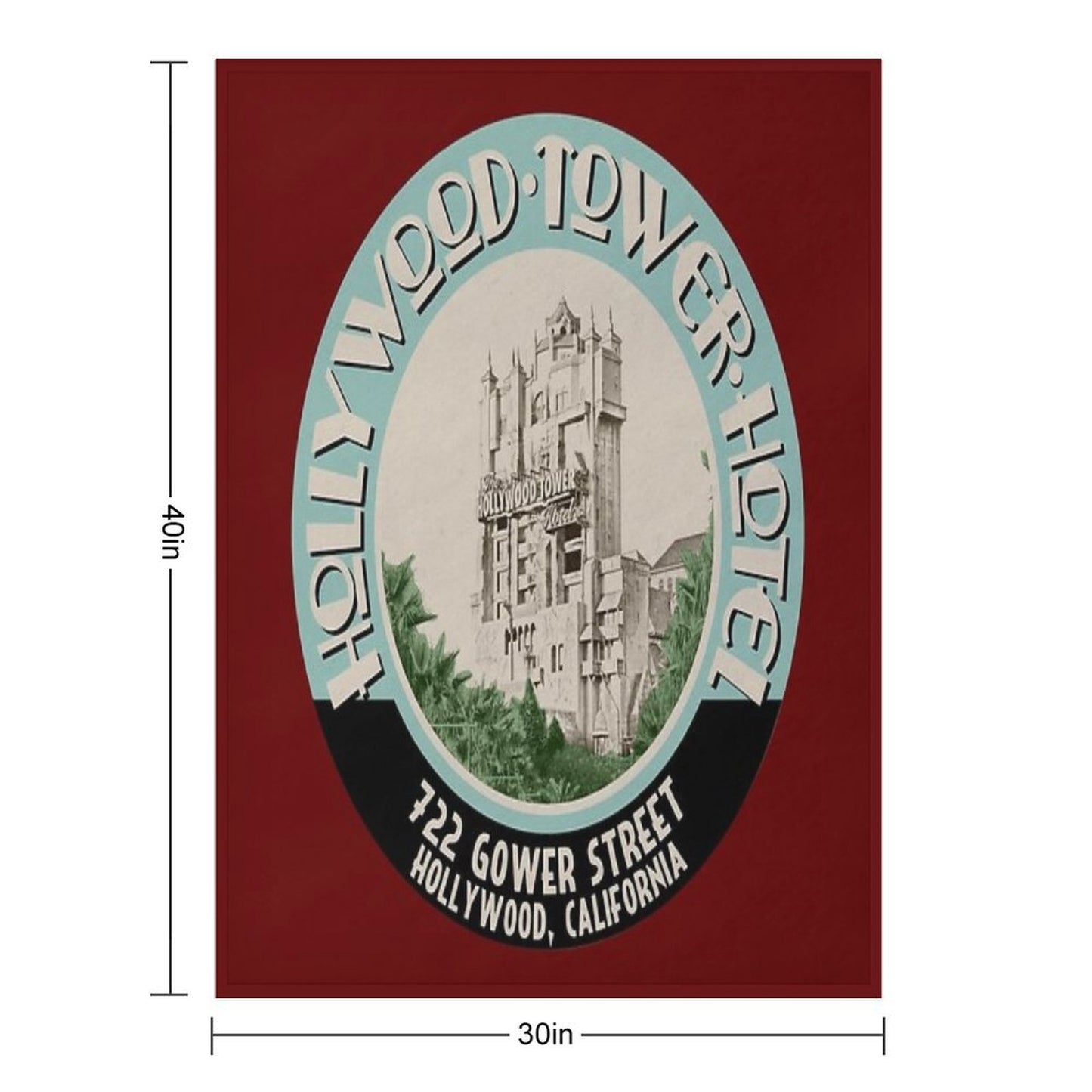 Hollywood Tower Multi-functional Throw Blanket