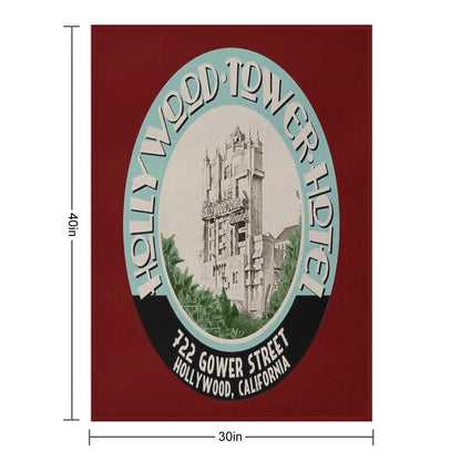 Hollywood Tower Multi-functional Throw Blanket
