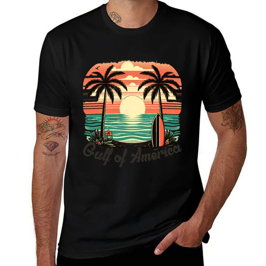 Gulf of USA America Vintage Beach America&#39;s Gulf Mexico Sweatshirt Soft T-Shirt