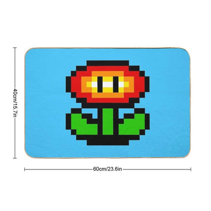 Fire Flower  Repositionable Bath Mat