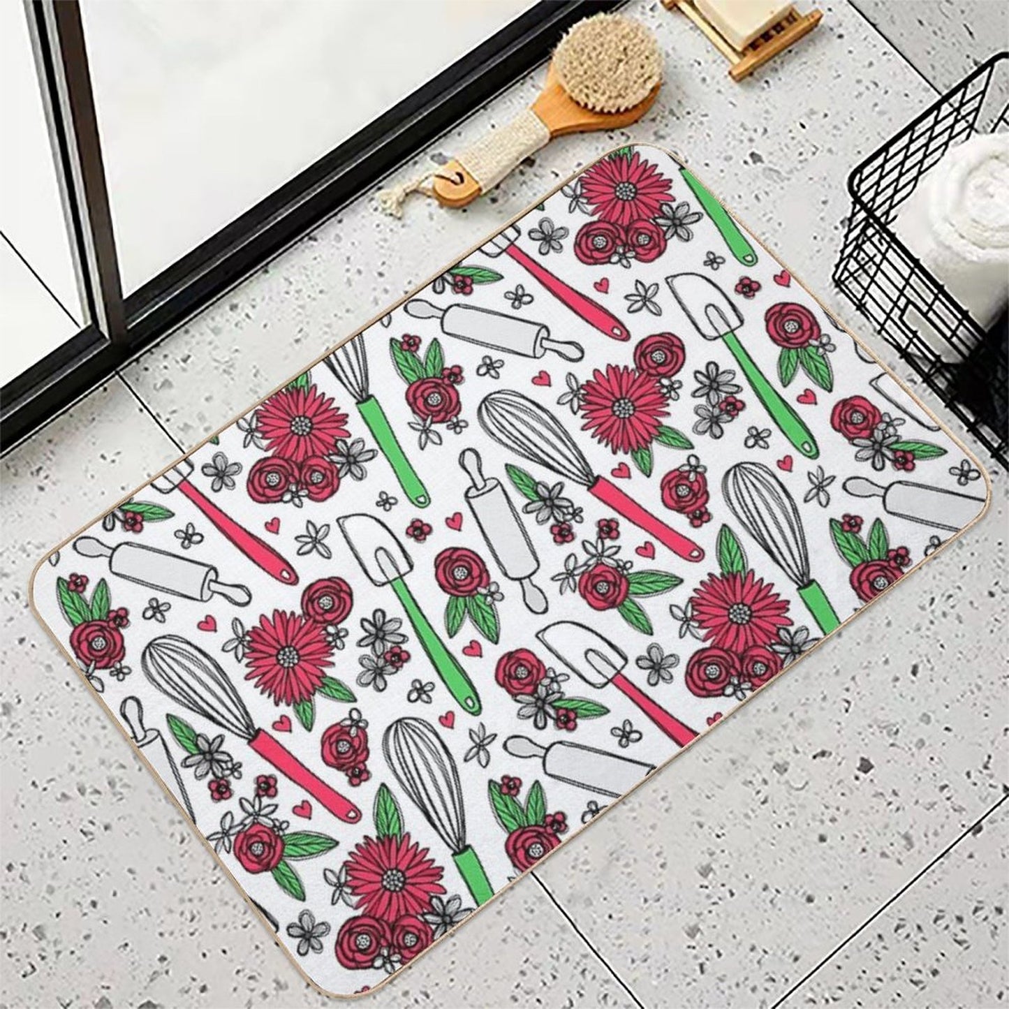 Holiday Cooking & Baking  Dirt-Trapping Bath Mat