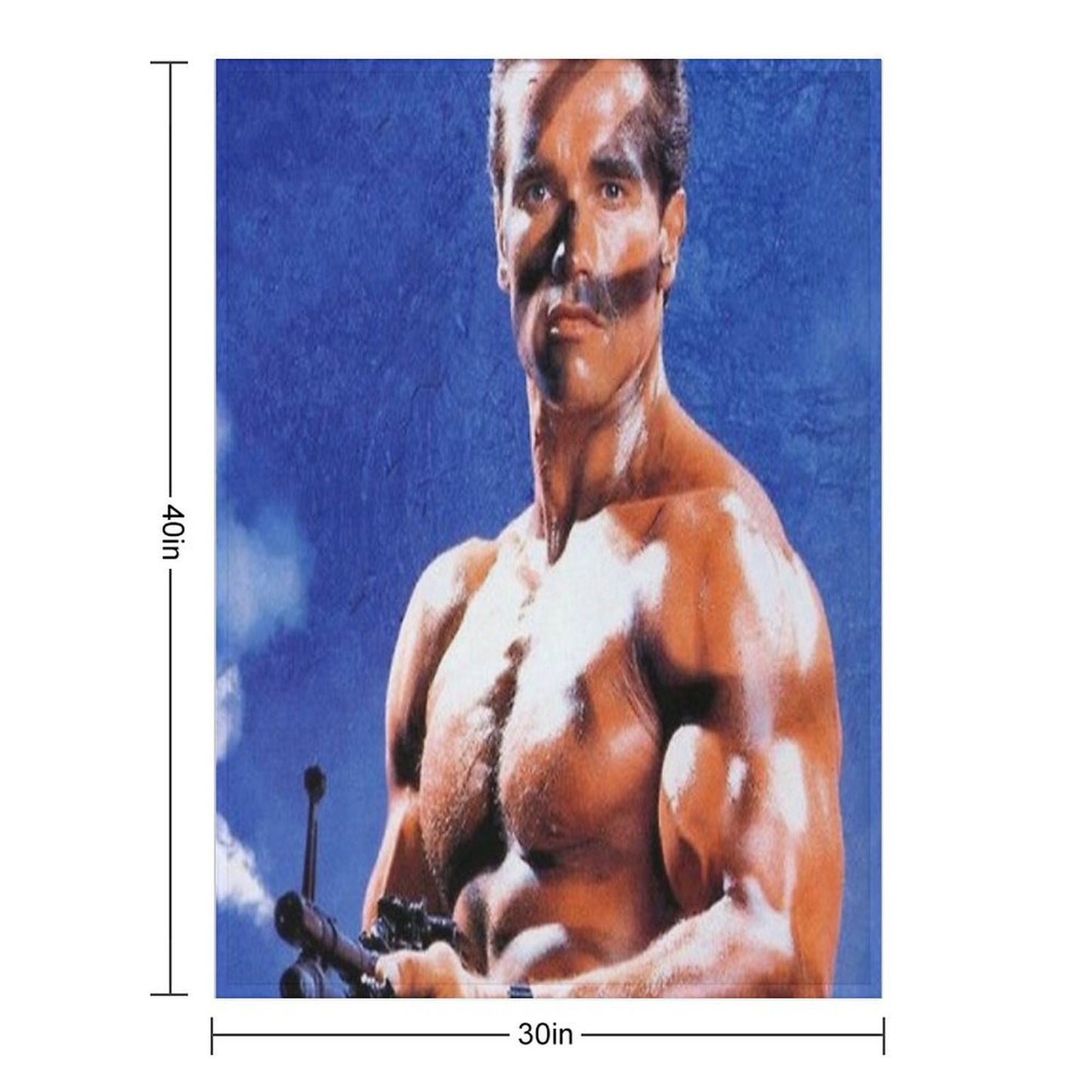 Arnold Schwarzenegger Plush Throw Blanket