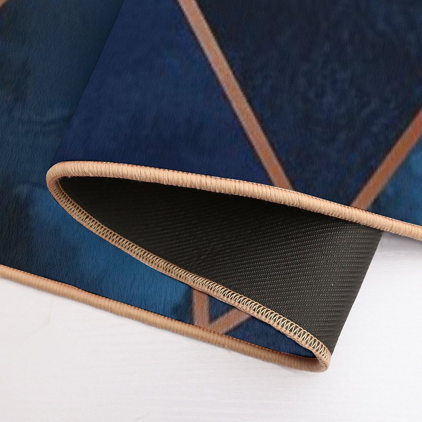 Navy & Copper Geo  Multi-Purpose Bath Mat