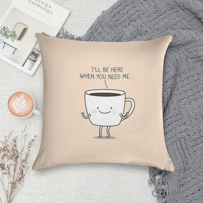 Need Coffee Soft Luxury Feel Throw Pillow