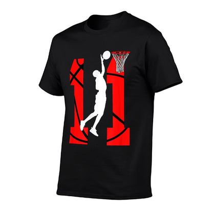 11 Years Old 11th Birthday Boy Basketball Lovers  Eco-friendly Material T-Shirt