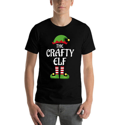 Crafty Elf Family Matching Group Christmas  Stretchy T-Shirt