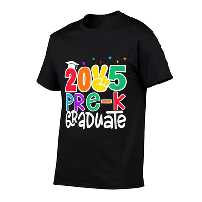 Kids Pre-K Graduate 2025 Preschool Graduation Class of 2025 Kids  Polyester Blend T-Shirt