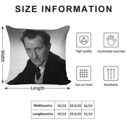 The  Peter Cushing Cushion Soft High-Density Material Throw Pillow