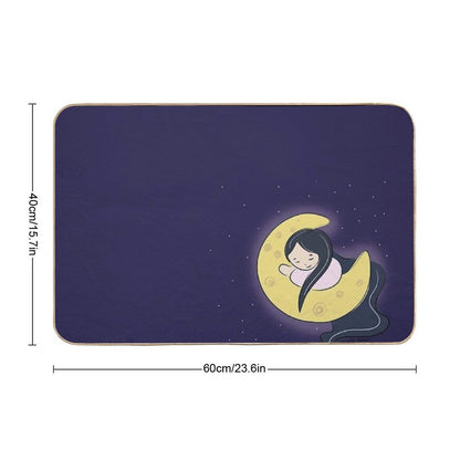 Moon Girl  Slip-Resistant Bath Mat