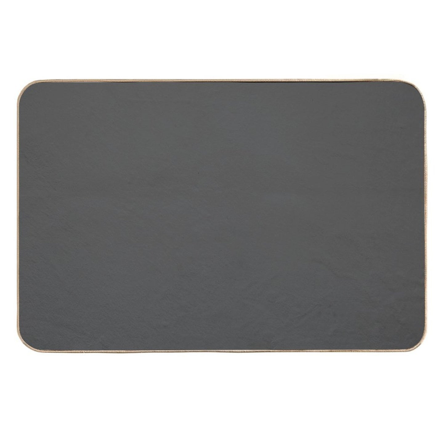 Plain Ash Grey, Dark Grey, Accent Grey, Charcoal, Sooty Grey, Forecast Color  Non-Slip Bath Mat